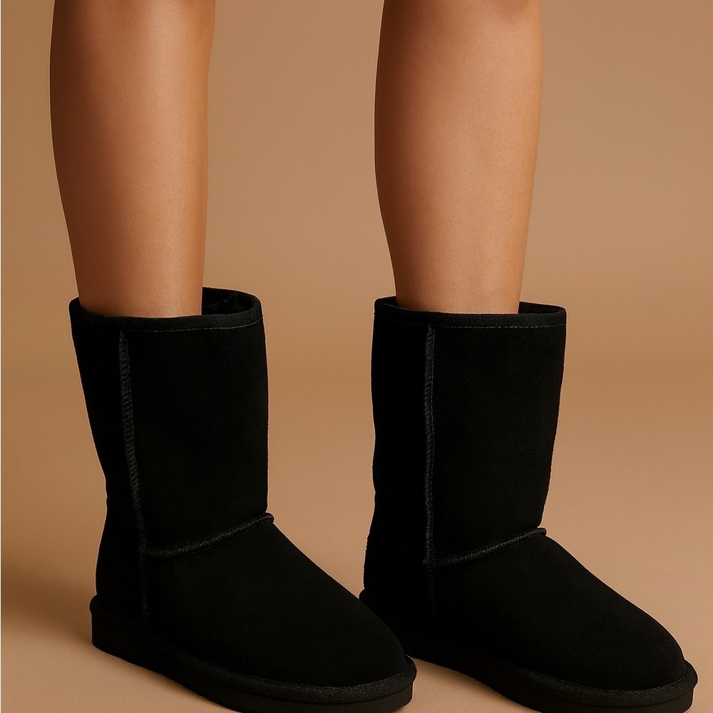 BearPaw Women's Black Winter Boots